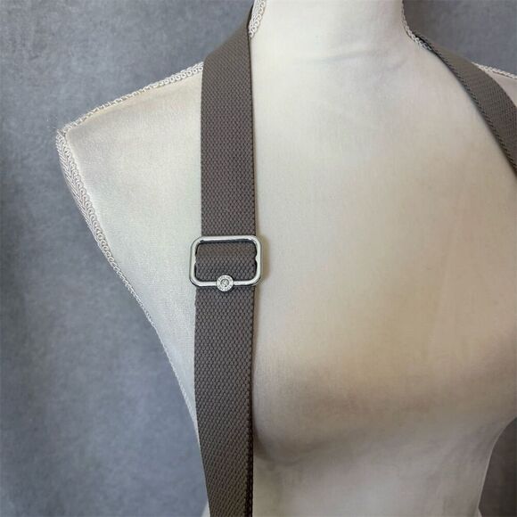 Kipling Angela Metallic Pewter Crossbody Handbag Adjustable Strap - Picture 10 of 10